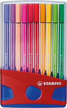 Stabilo Viltstiften Pen 68 colorparade - 20 stuks assorti