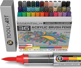 Tooli-Art Acryl Brush Pens - Set Essential 36 kleuren