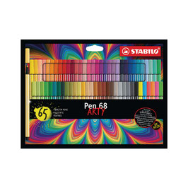 Stabilo Viltstiften Pen 68 Arty medium - set 65 stuks