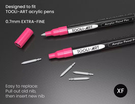 Tooli-Art Acrylmarker set - 30 replacement Tips EF 0.7mm