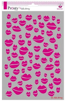 Pronty Stencil Kisses A4 - Julia Woning