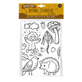 Tafelkleed om te kleuren: Herfst