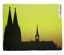 Reinigungstuch Kölner Dom gelb