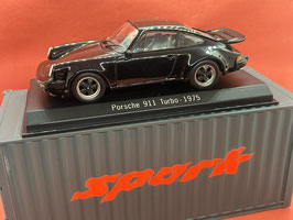 PORSCHE 911 TURBO (1975) - NERO - SPARK 1/43