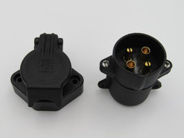 -Steckdose Strom 4pol Lochabstand 47mm, 32.135