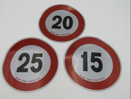 d200 Geschwindigkeits-Begrenzungs-Schild OHNE Blech
