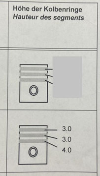 Kolbenringsatz 3.0/3.0/4.0 MAG 2055