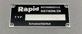 Typenschild Rapid 4, 25.720