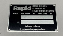 Typenschild Rapid 2