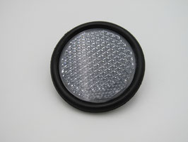 Reflektor weiss, Gummi Einfassung, 80mm