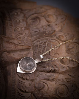 The Crystalline Cipher | Rutilated Quartz Inverted Tear Pendant (935)