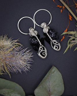 The Shards of the Nocturnal Hunter | Obsidian & Silver (935)