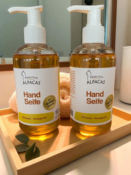 Alpaka Handseife Orangen- Zitronenöl 250 ml