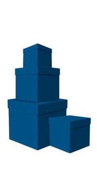 TORRE DE CUBOS RIGIDOS COLOR AZUL