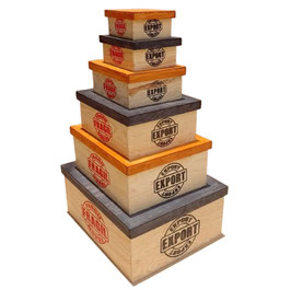 CAJA DE MADERA CUBICA TAPA BASE 12X12X6 EXPORT