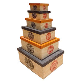 CAJA DE MADERA CUBICA TAPA BASE 30X3015 TOP SECRET