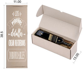 CAJA PARA BOTELLA ARMABLE VINTAGE NAVIDAD MICROCORRUGADO