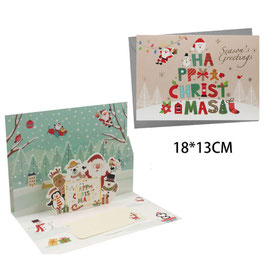 TARJETA TRIDIMENCIONAL NAVIDEÑA DS62115