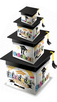 TORRE DE CUBOS BLANCO TE GRADUASTE