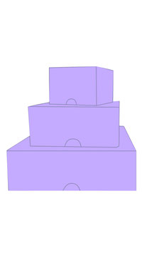 CAJA DE USOS MULTIPLES LILA
