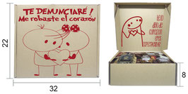 CAJA PARA DONAS MICROCORRUGADO DOBLE IMPRESION VINTAGE LOVE