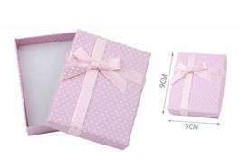 CAJA DE JOYERIA 7X9 660089 LUNARES ROSA