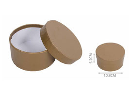 CAJA DE JOYERIA CIRCULAR LISA 660131 ORO