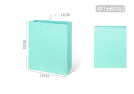 BOLSA PLASTIFICADA VERTICAL GRANDE 660383 VERDE MENTA