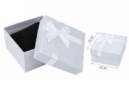 CAJA DE JOYERIA RELOJ 9X9 BLANCA 660048