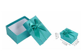 CAJA DE JOYERIA ACABADO GLITER 11X7.5 660130 AZUL