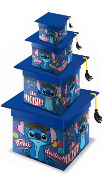 TORRE DE CUBOS STICH AZUL LO HICISTE