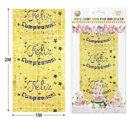 CORTINA DE CUADROS FELIZ CUMPLEAÑOS DS05827