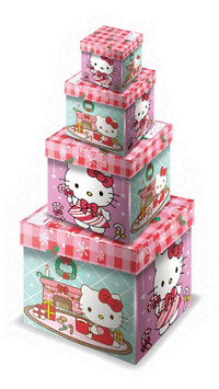 TORRE DE CUBOS NAVIDEÑO KITTY ROSA