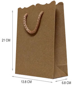 BOLSA KRAFT NATURAL CHICA