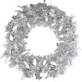 CORONA BOA PLATA DE HOJAS GIGANTES 7501012131964