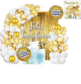 SETS DE GLOBOS FELIZ CUMPLEAÑOS EMOGY DS05101