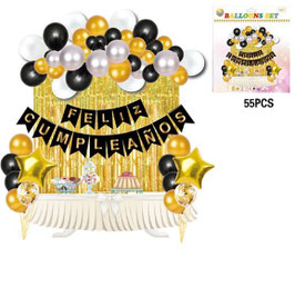 SETS DE GLOBOS FELIZ CUMPLEAÑOS DS08691