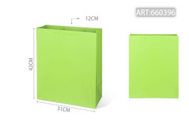 BOLSA PLASTIFICADA VERTICAL JUMBO 660396 VERDE LIMON