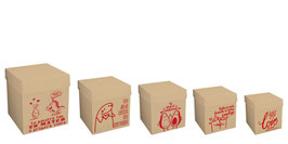 CUBO KRAFT VINTAGE LOVE 40X40