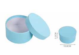 CAJA DE JOYERIA CIRCULAR LISA 660135 AZUL