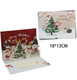 TARJETA TRIDIMENCIONAL NAVIDEÑA DS62122