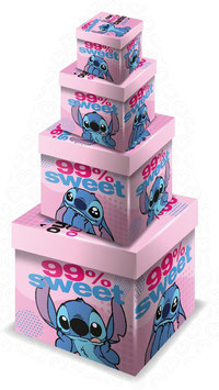 TORRE DE CUBOS PLASTIFICADOS RIGIDOS STICH ROSA