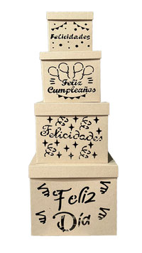 TORRE DE CUBOS RIGIDOS TROQUELADO