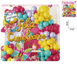 SETS DE GLOBOS FELIZ CUMPLEAÑOS DS12016