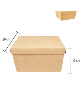 CUBO KRAFT TAMAÑO CUP CAKES