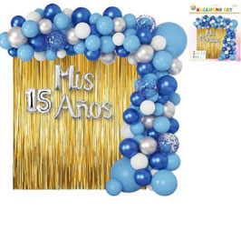 SETS DE GLOBOS MIS 15 AÑOS DS08697