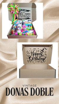 CAJA PARA DONAS RELF MICROCORRUGADO VINTAGE CON DOBLE IMPRESION