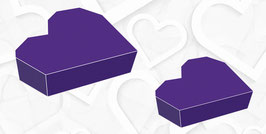 CAJA DE CORAZON EMPALMADO MORADO