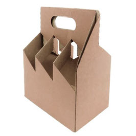 CAJA DE SIX ARMABLE MICROCORRUGADO