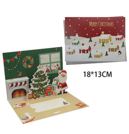 TARJETA TRIDIMENCIONAL NAVIDEÑA DS62120